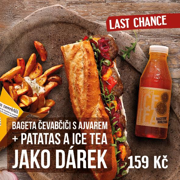 Čevapčiči menu za cenu bagety