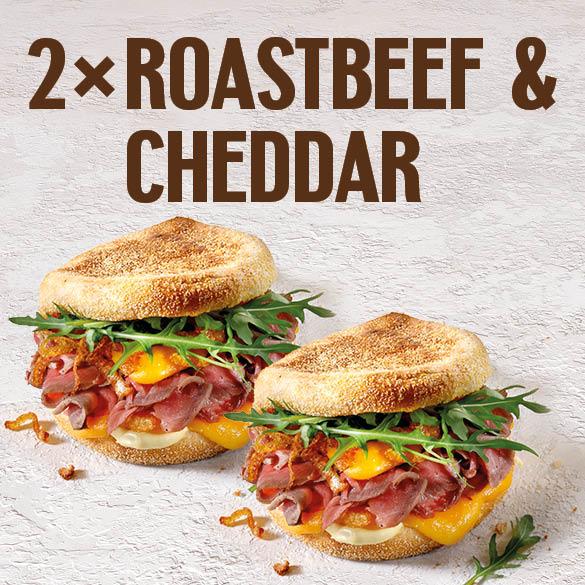 2 X Roastbeef & cheddar