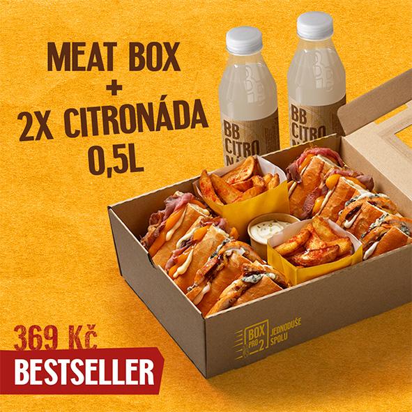 Meat Box + 2 x Citronáda 0,5l