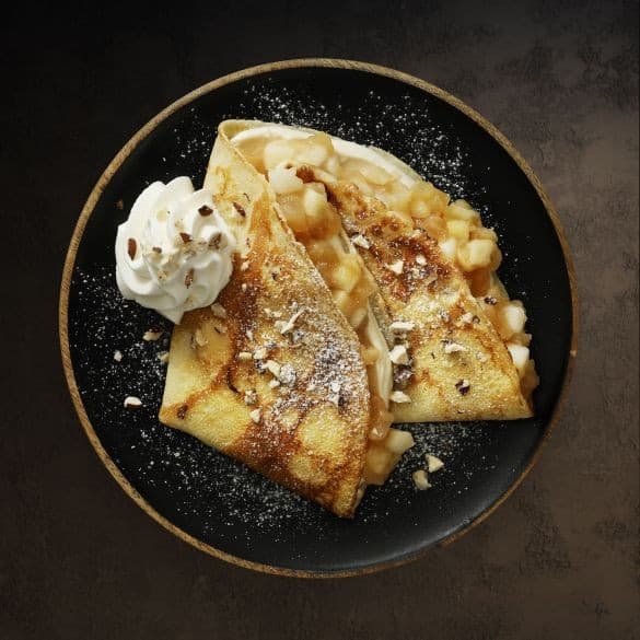 Crepe Cheesecake s jablky