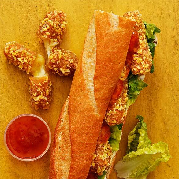 Cheese fingers baguette